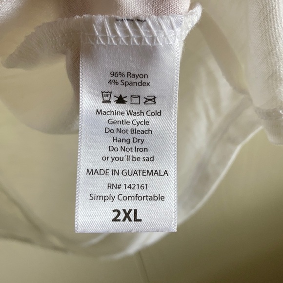 LuLaRoe Solid White Tank Top - Picture 5 of 8